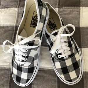 Vans gingham check Madewell shoes
